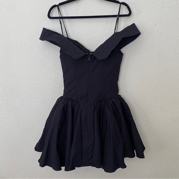 House of CB‎ S D-DD Tall Elida’ black off shoulder mini dress NWOT - Picture 8 of 15